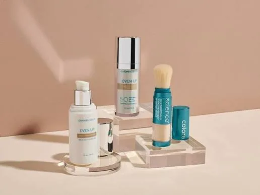 Colorescience Even Up Multi-Correction Serum bottle with pump dispenser