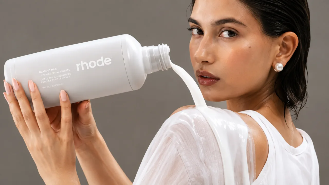 Rhode Mini Glazing Milk Ceramide Facial Essence, 2.2 fl oz travel size